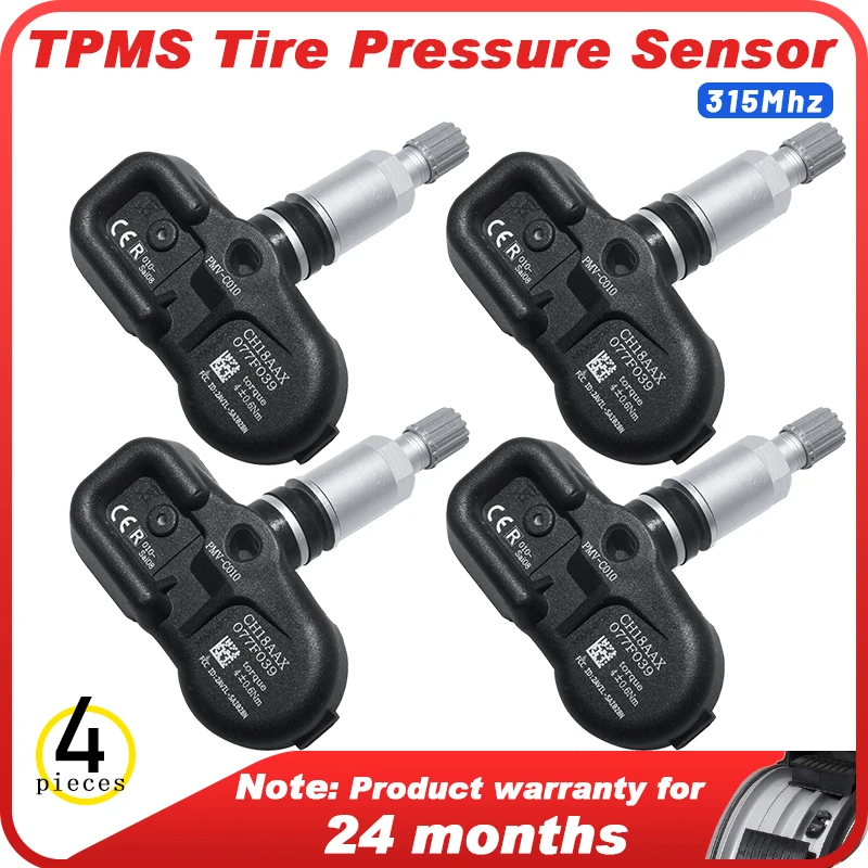 4PCS Tire Pressure Sensor For Lexus RX Series 2013-2015 Toyota Avalon 2012-2015 Camry 2011-2016 PMV-C010 42607-06020 315MHz TPMS