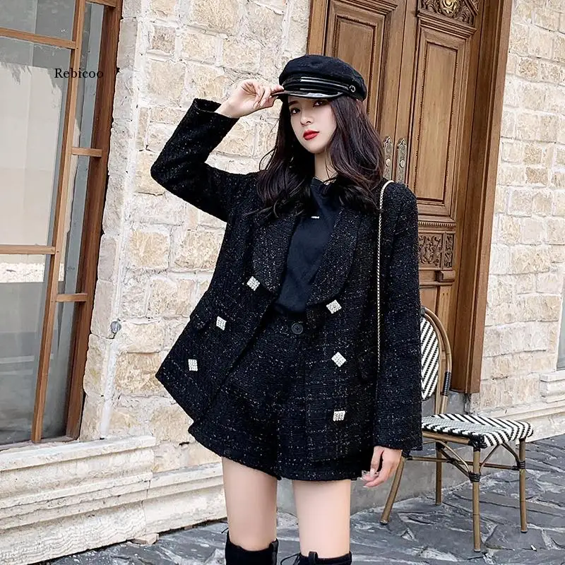 

Two-piece Fashion Jacket Set Sister Style Female Cape Coat Women Cloak Womens Spring Autumn Jackets Uk Tweed Ladies Coats Gothic