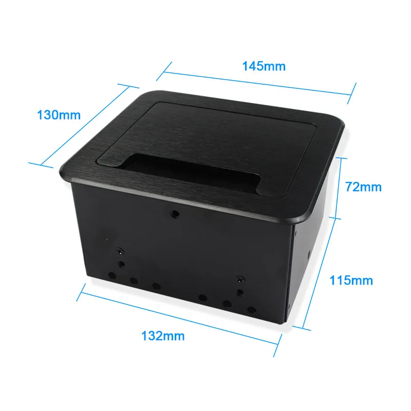 US Plug 1 power Kitchen Table Electrical Socket Desktop Sockets HDMI-compatible VGA AV USB cat5e 3.5mm Headphone