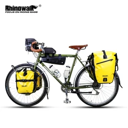 Rhinowalk Bike bag for long distance cycling trip Waterproof Bicycle Bag Pannier Handlebar bag Frame Bag single piece sale