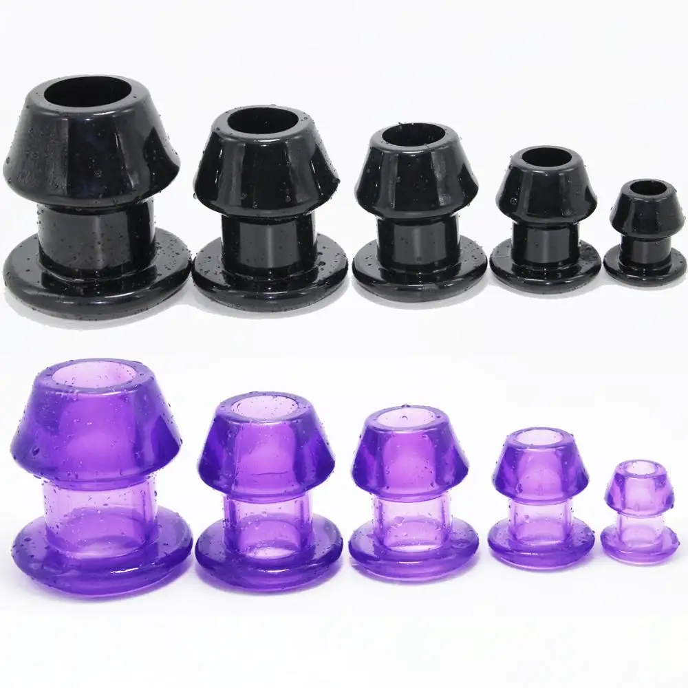 Dilatateur anal creux en silicone pour adultes, jouets sexuels, extenseur d\'anus, massage de la prostate, vagin, lavement, plug anal, super énorme