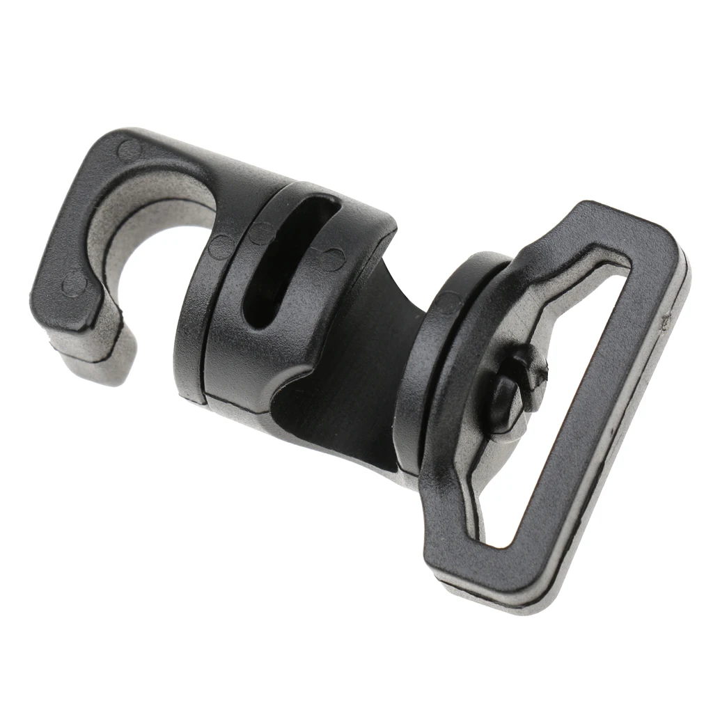 Black Outdoor Camping Awning Tent Tarp Crossover Buckle Mounting Clamp Clip