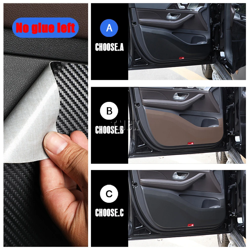 For Mercedes Benz GLE Class W167 V167 GLE350 GLE450 2020+ Car Accessories Door Sill Edge Protection Pad Anti-kick Door Mat Cover