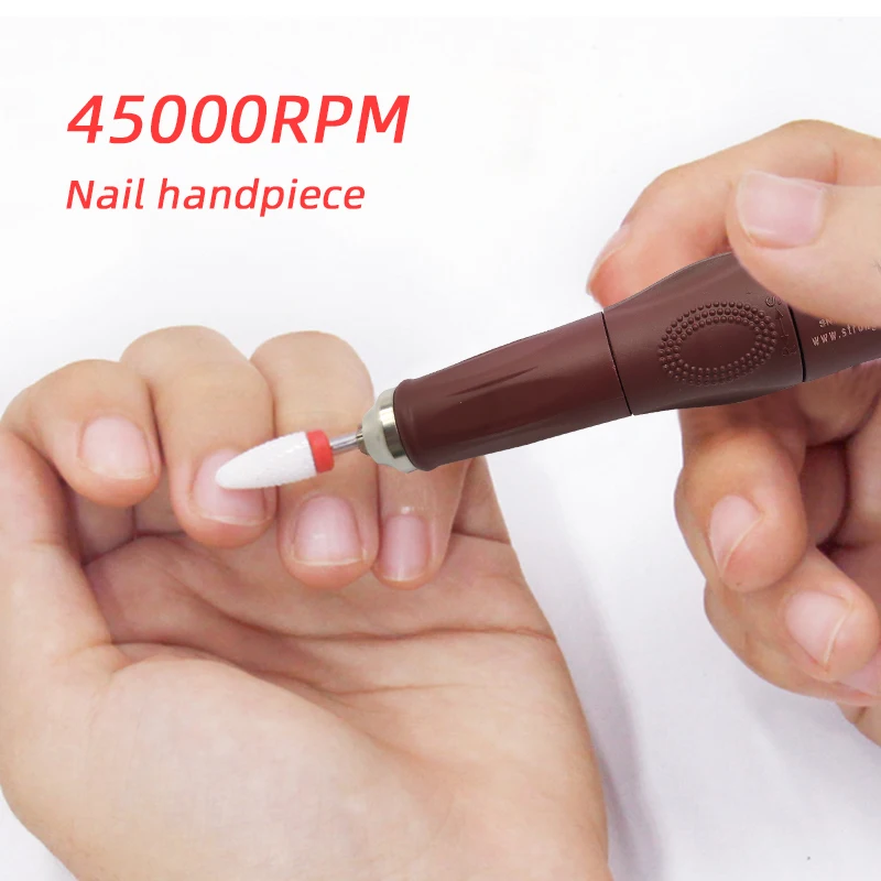 Máquina para unhas 45000rpm elétrica manicure broca máquina ferramenta da arte do prego kit pedicure profissional equipamento de broca do prego 108fn