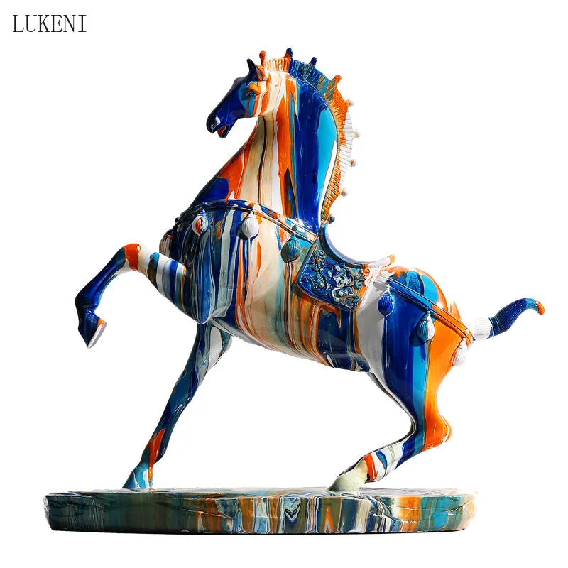 

Nordic Art Modern Horse Decoration Creative Light Luxury Living Room TV Cabinet Entrance Wine Cabinet Home Decoration