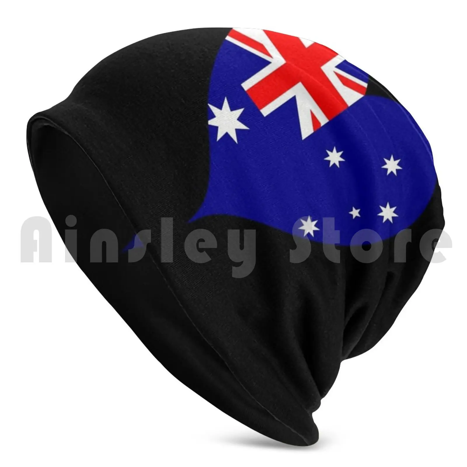 Australia Flag Australian Love Heart Beanie Hedging Cap DIY Print Cushion Australian Flag Australia Flag Australian