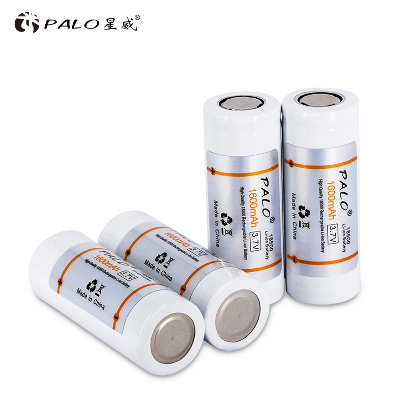 بالو 18500 1600mAh 3.7 V بطارية قابلة للشحن قابلة للشحن بطارية أيون الليثيوم ل مصباح ليد جيب