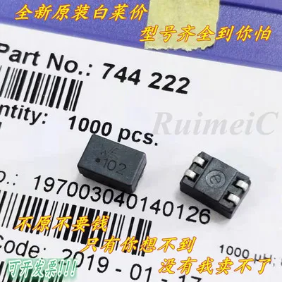 

Free Shipping For All 10PCS 744222 WE.102 SMD Patch Common Mode Choke Filter 9X6X5MM WE-SL2 2x1000uH 1.2MH 500mA