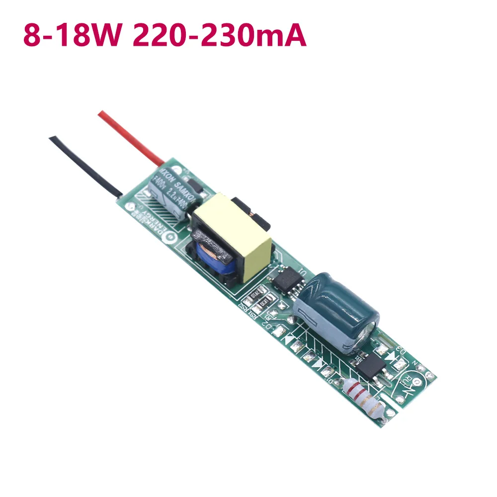 LED Driver 8W-18W For LED Tube T5 T8 AC220V Power Supply Constant Current Voltage Control Lighting Transformers Use 2 Years