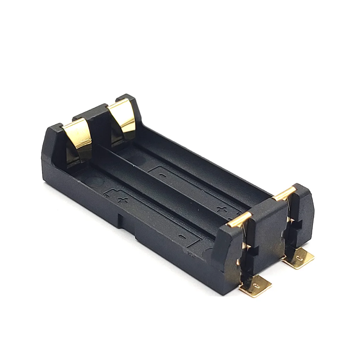 1Pcs High Quality Gold Plated SMT SMD 2 AA Battery Holder Battery Box AA Battery Case