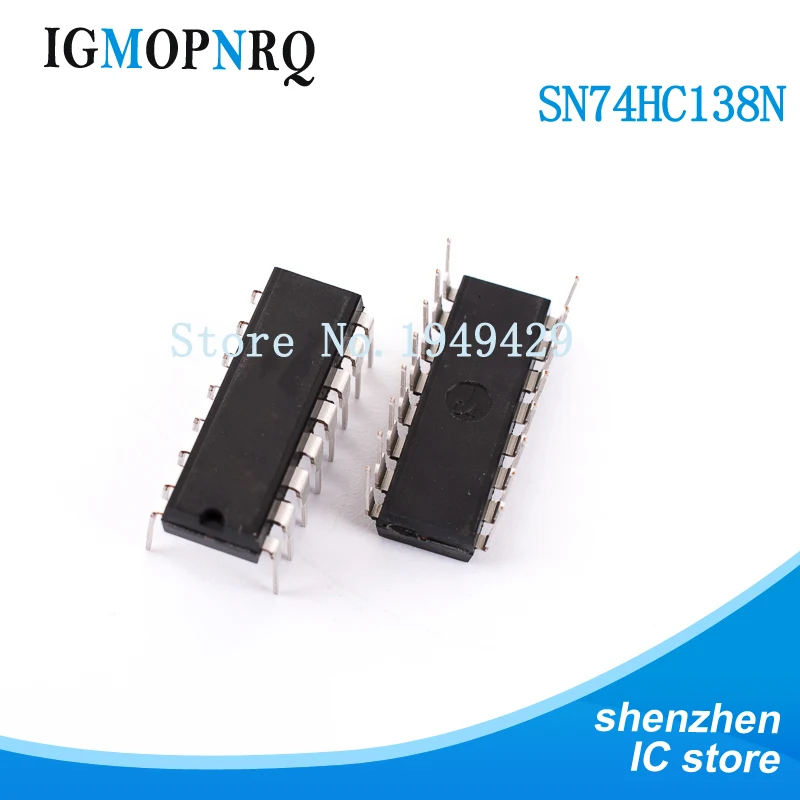 10PCS SN74HC138N DIP16 SN74HC138 74HC138N 74HC138 Multiplexer and demultiplexer 3-to-8 Line Decoder