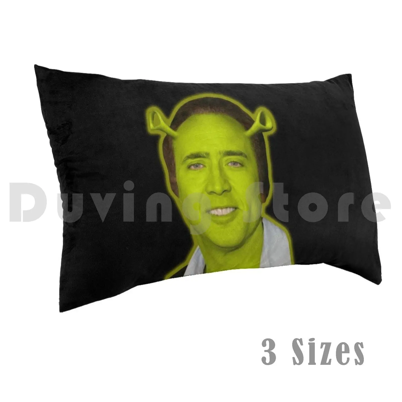 Nicholas Shrek CagePillow case Nicolas Cage Nicolas Cage Nicholas Nicholas Cage Nick Cage Humor Xmas