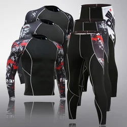 Collants de Fitness à manches longues pour hommes, vêtements de sport, de Compression, élastiques, vêtements de course sur le terrain, nouvelle collection hiver