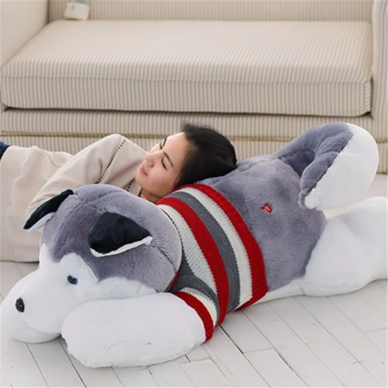 New Cute Large Husky Plush Toys Fashion Best-selling Creative Soft Cartoon Doll Appease Doll Children Holiday Birthday Gift