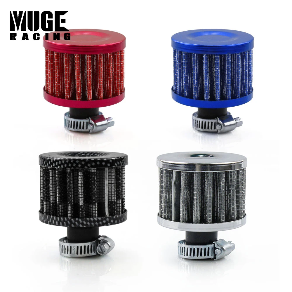 

MUGE-12mm Car Intake Air Filter 4 Colors Universal Interface Motorcycle Air Filters Auto Cone Cold Turbo Vent Crankcase OFI003