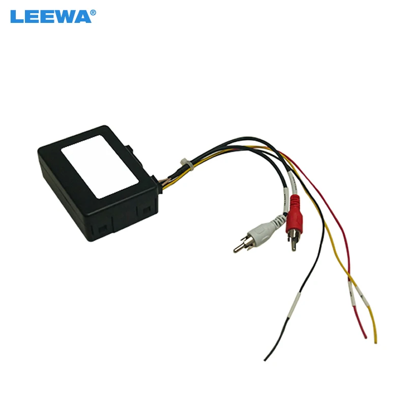 LEEWA Car 2-Channel RCA Audio AUX-Input To MOST Optic Fiber Amplifier Decoder Converter Kit For BMW X1 1/3/5 Series E90 E91 E87