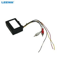 LEEWA Car 2-Channel RCA Audio AUX-Input To MOST Optic Fiber Amplifier Decoder Converter Kit For BMW X1 1/3/5 Series E90 E91 E87