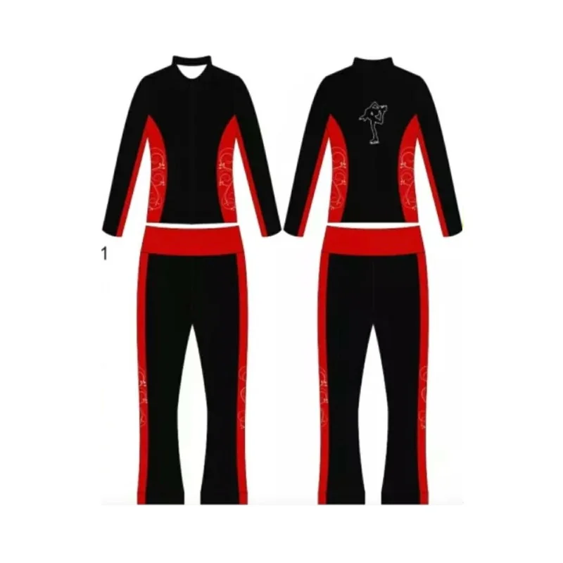 

Custom figure skating suit jacket and trousers female athletes train skating pants children girls boys adults