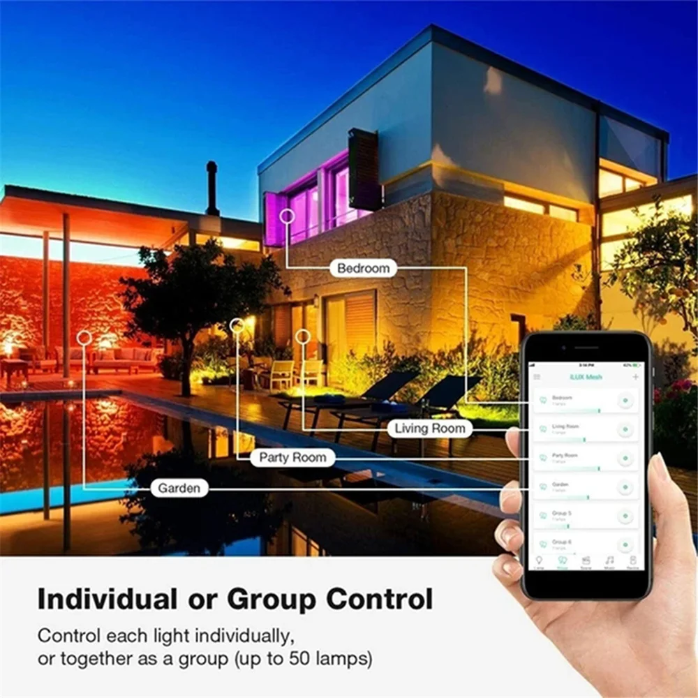 USB 200 LED String Light Bluetooth App Control String Lights Lamp Waterproof Outdoor Fairy Lights for Christmas Tree Decoration