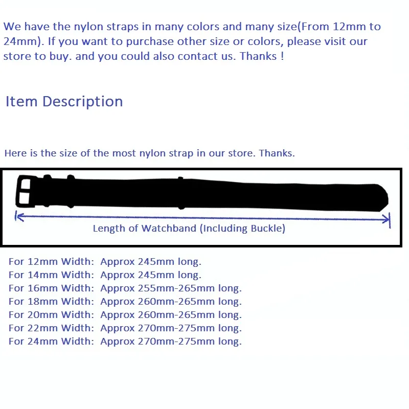 時計バンド用織りストラップ、丈夫な生地、ナイロンストラップ、ベルトバックル、18mm、20mm、22mm、24mm、18mm、20mm、24mm