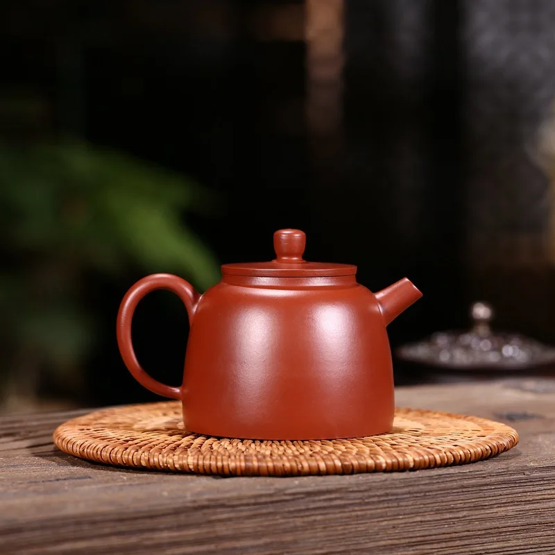 Yixing Zisha teapot strength group handmade raw material Dahongpao Golden Bell teapot home kungfu tea set