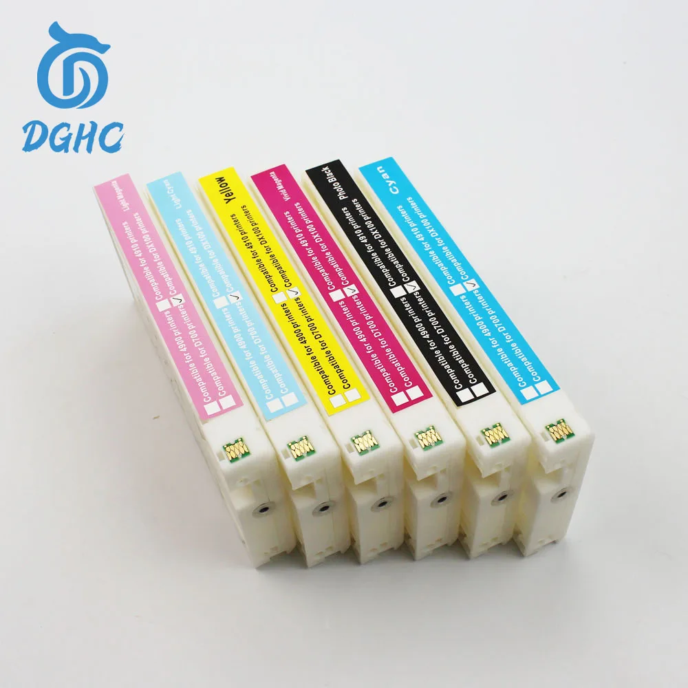 200ML/color 6pcs Empty compatible ink cartridges with Chip for Epson Sure lab D700 for Fujifilm DX100 printer