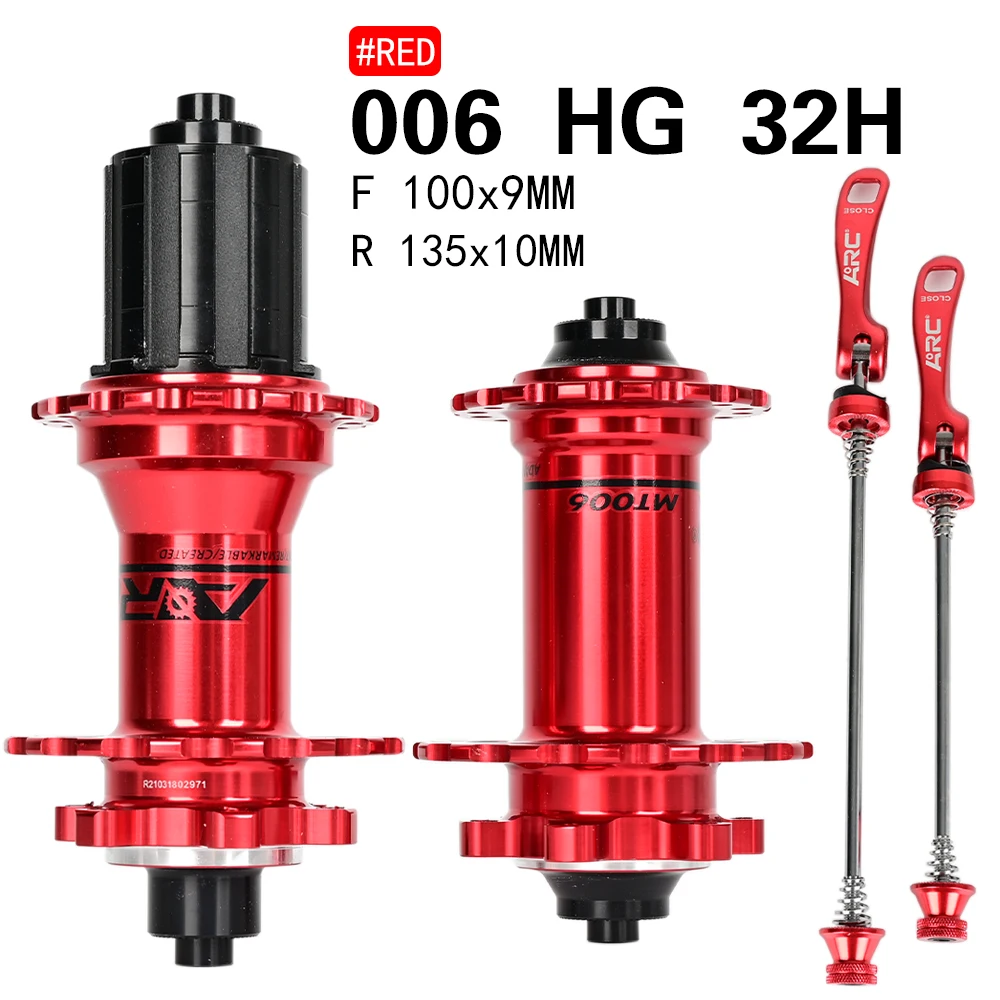 ARC 006 MTB Fahrradnabensatz Vorne Hinten 28/32/36H 120 Klicks 2+4 Gedichtete Lager HG 8-12S Scheibenbremse Schnellspanner – Detail 14