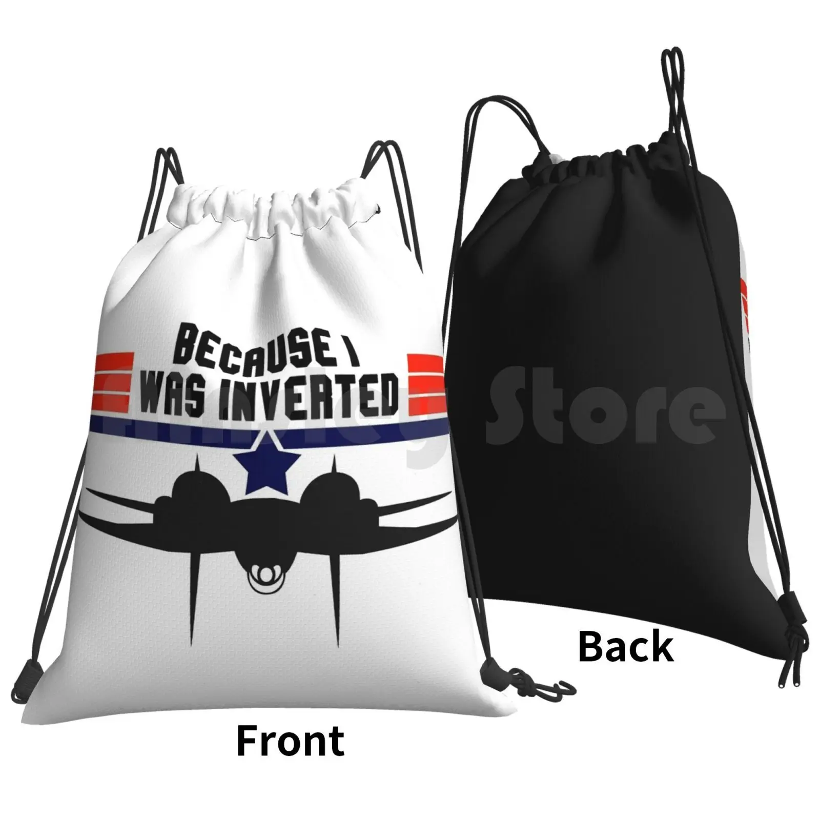 Backpack Drawstring Bags Gym Bag Waterproof F14 Tomcat 80s 80s Movies