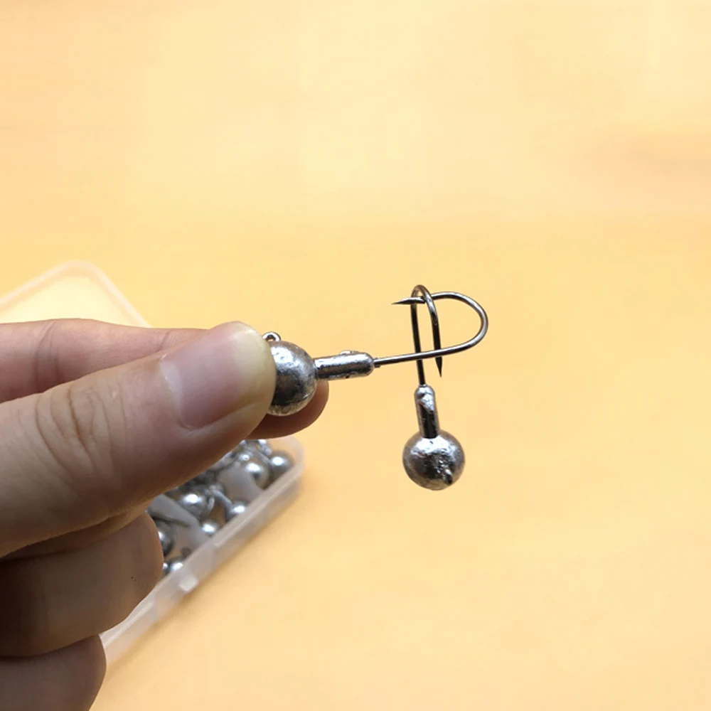 Anzuelos Jig Head de acero al carbono con púas para vinilo jigging - imagen 4