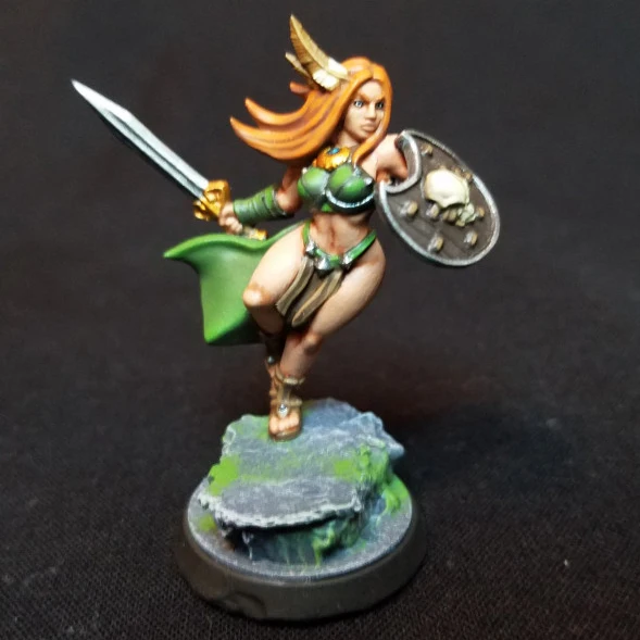 38mm 56mm  Resin Model  Female Warriors  Figure Unpainted RW-178