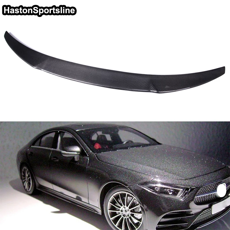 W257 C257 Carbon Fiber Rear Trunk Luggage Compartment Spoiler Car Wing for Mercedes-Benz W257 2018UP