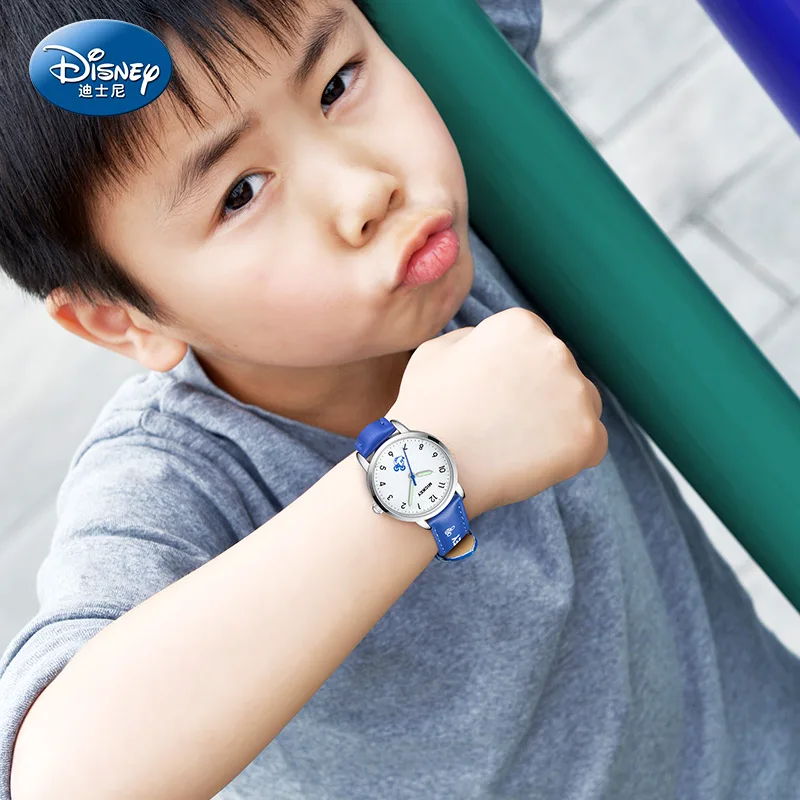 Disney – montre-bracelet Mickey Minnie Mouse pour garçon et fille, originale, à Quartz, lumineuse, étanche, nouvelle collection 2020