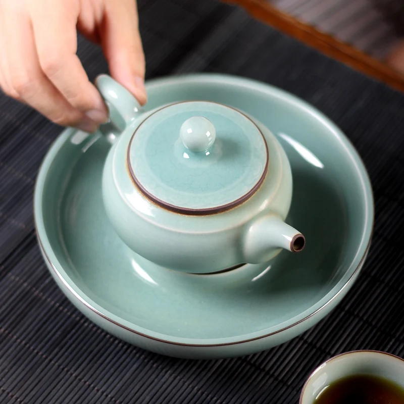 |Longquan celadon ceramic teapot tea machine manual small single pot of household of Chinese style teapot kung fu tea set