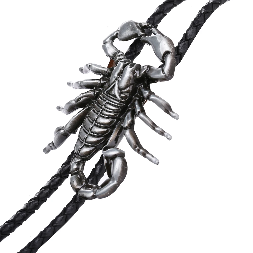 3D three-dimensional scorpion bolo tie tie pendant equestrian shirt accessories American western cowboy style tie