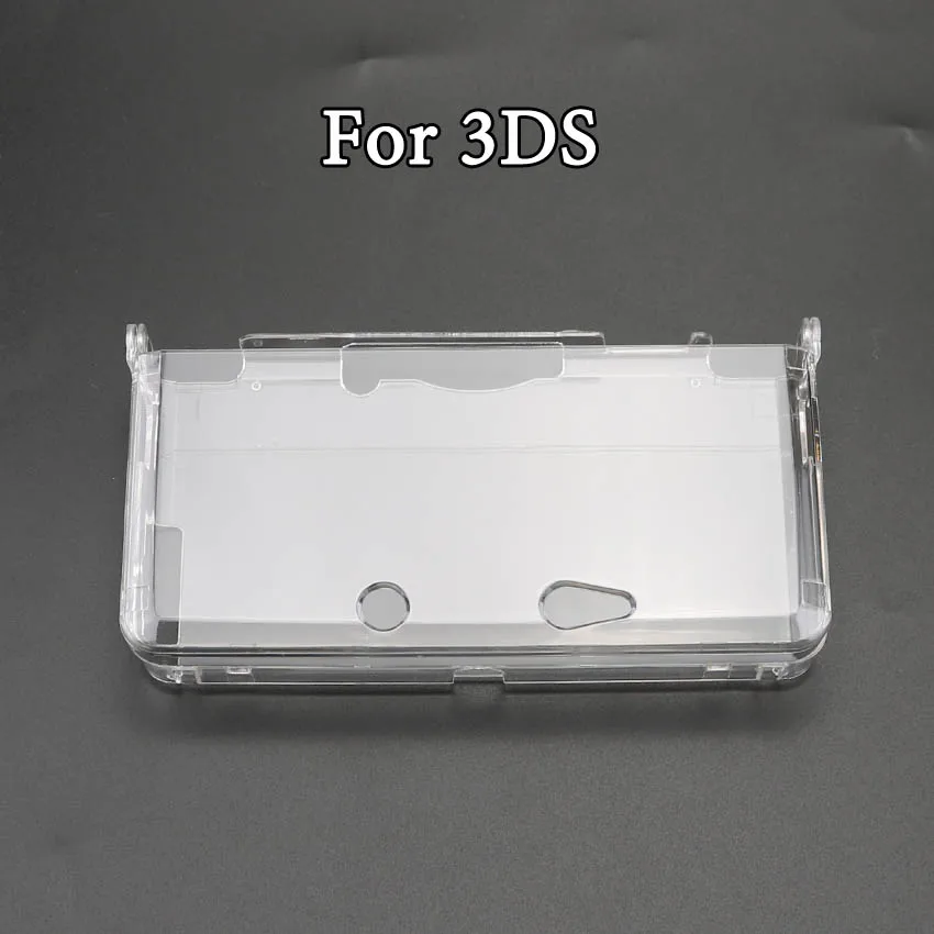 Cltgxdd 벌크 플라스틱 투명 크리스탈 보호 하드 쉘 스킨 케이스 커버, 3DS, 뉴 3DS, 뉴 3DS XL LL 콘솔용