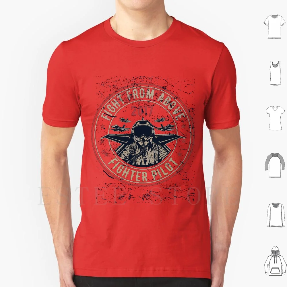 Camiseta de Piloto de Combate de Algodón para Hombre, Diseño Personalizado, Piloto de Combate, Batallas Aéreas, Barón Rojo, Avión Militar, Idea Retro Vintage