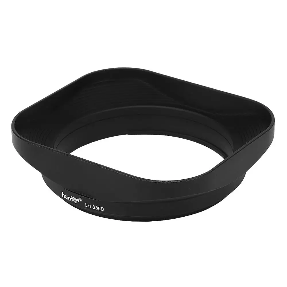 Haoge LH-S36B Bayonet Square Metal Lens Hood Shade for Sony FE 35mm F1.8 SEL35F18F Lens