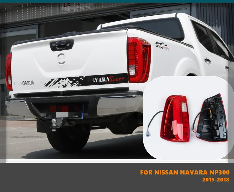 Good Quality LED Taillights Tail Lamp Rear Back Lamp Fit For Nissan Navara NP300 2015-2018