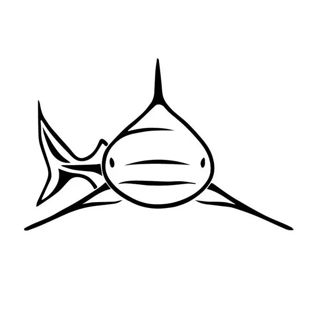 

12CM*18.8CM Ferocious Scary Deep Sea Shark Car Decoration Sticker Vinyl Decal