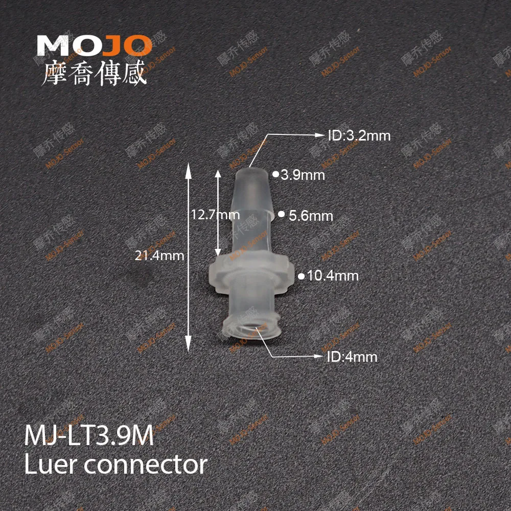 신제품 루어 테이퍼 외부 나사-내부 나사 조인트 유니온 OD:1.6-6.4mm PP 재질 파이프 조인트 100sets/pack