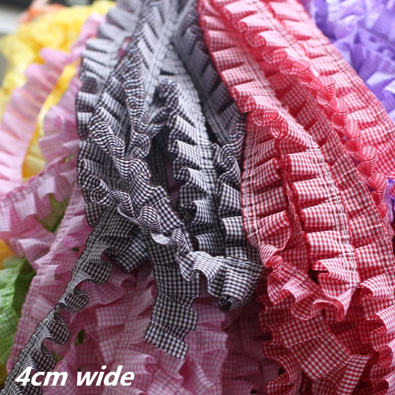 Candy Color Wild Lattice Lace Ribbon DIY Lolita Children\'s Clothing Hat Skirt Toy Pet Scarf Multi-purpose Decorative Accessories