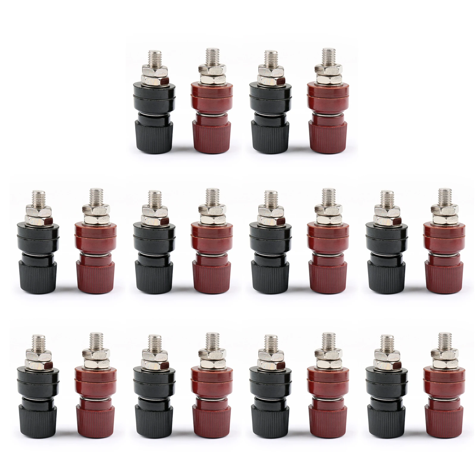 Artudatech 20Pcs 555 80A Binding Post Socket For Power Amplifier Terminal AC Power Adapter New Plug