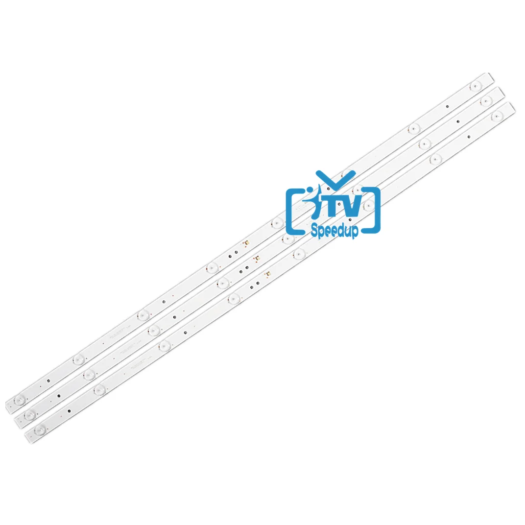 

3 шт. 100% новая 820 мм Светодиодная лента с подсветкой 8 ламп для телевизора Sanyo 43 "K433030T030864J-REV1.1W 43CE1230 43BS3700