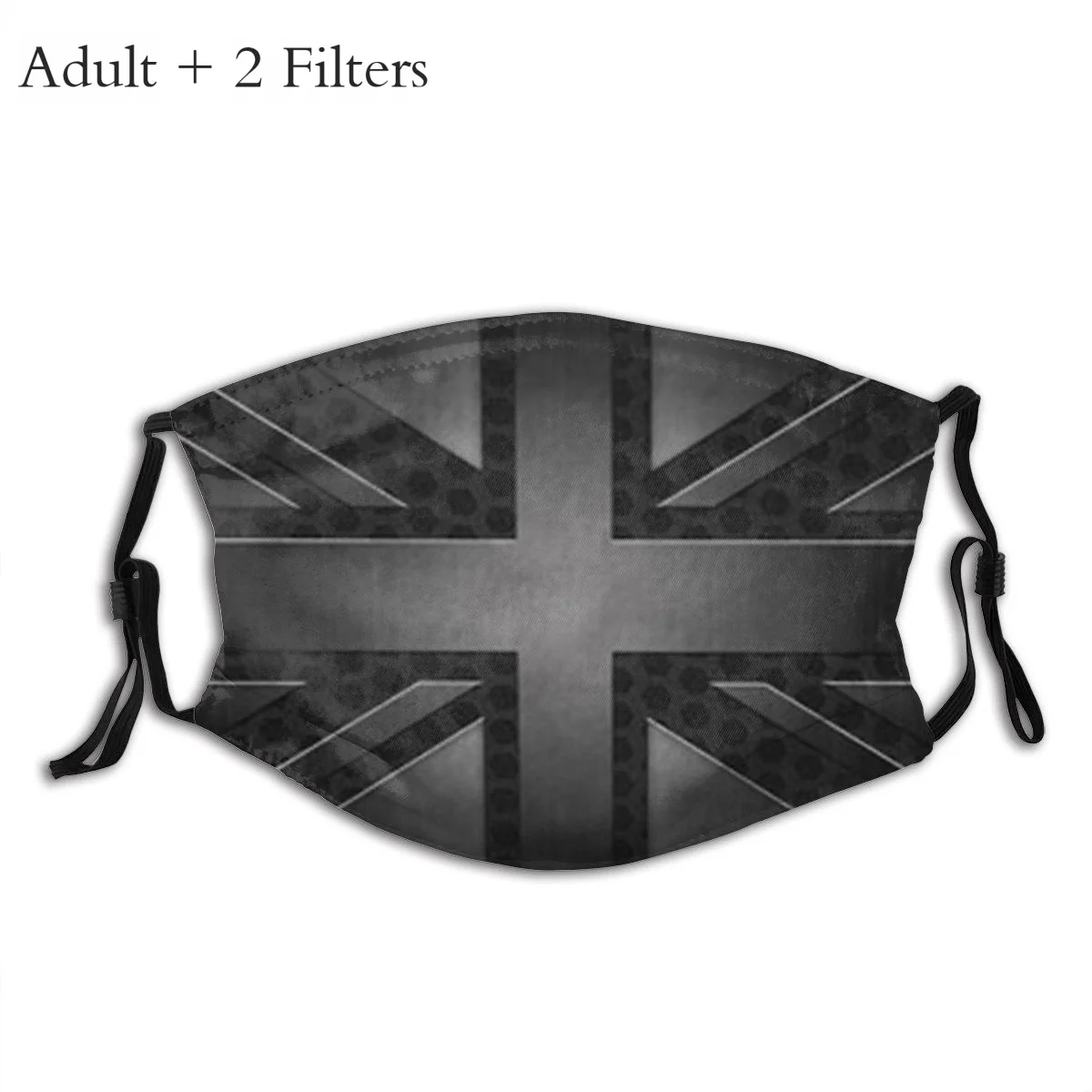 Union Jack Black Wasbare Mond Masker Battlefield Fps Herbruikbare Gezichtsmaskers Met Filters Anti Haze Masker