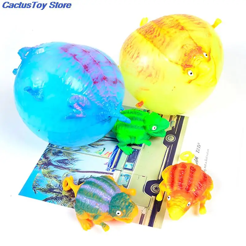 Ballon dinosaure gonflable anti-stress, jouet animal, balle molle à presser, 1PC