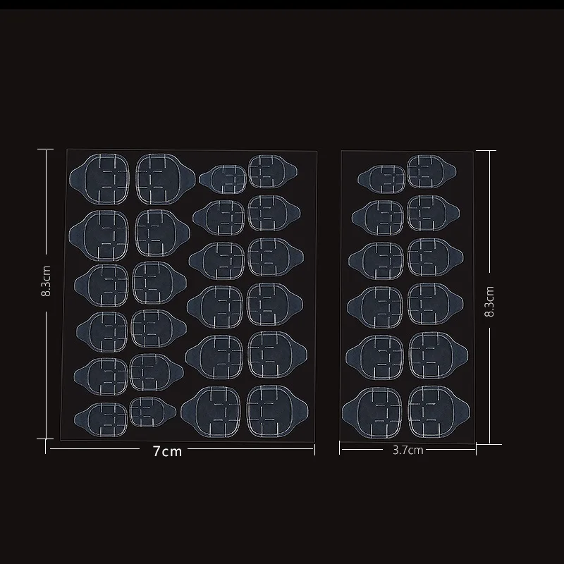 5/10 hojas impermeables de doble cara para uñas postizas, pestañas adhesivas, pegatinas para presionar en puntas de uñas postizas, pegatina de