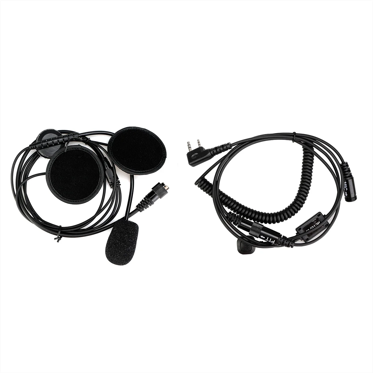 Retevis EHK008 Headset 5 Stück Motorradhelm Lautsprecher 2Pin Finger PTT Walkie Talkie Ohrhörer für Baofeng UV-5R Retevis RT22 H777 – Detail 4