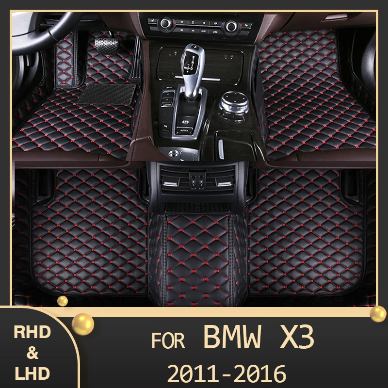 

MIDOON Car floor mats for BMW X3 F25 2011 2012 2013 2014 2015 2016 Custom auto foot Pads automobile carpet cover