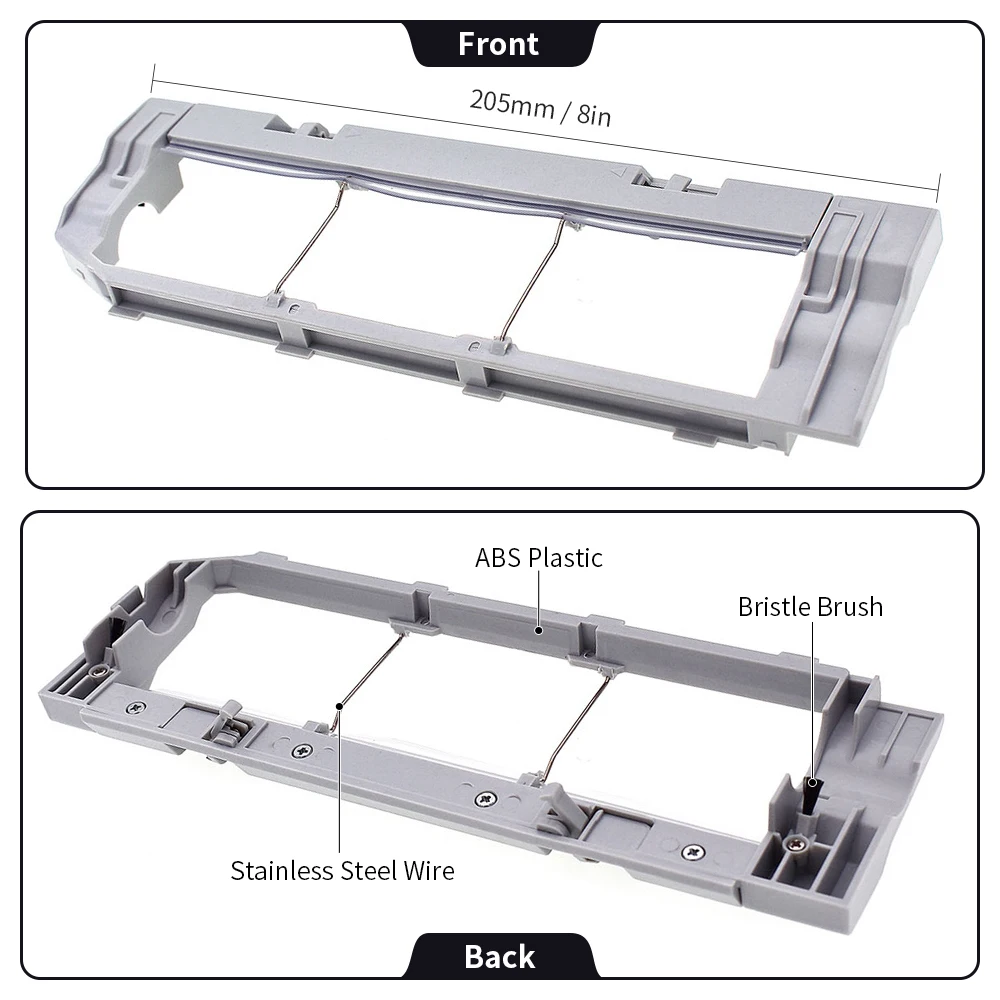 Rolo principal escova capa compatível com xiaomi mijia 1/1s roborock s55 s5 s5max s51 s52 s6 s55 t6 t4 robô aspirador de pó parte