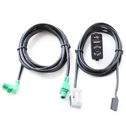 Car USB AUX in Plug Input Socket Adapter for BMW E63 E81 E87 E90 F10 F12 E70 X1 X3 X5